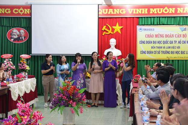 Công đoàn ĐHQG-HCM giao lưu với Công đoàn Trường ĐH Bạc Liêu