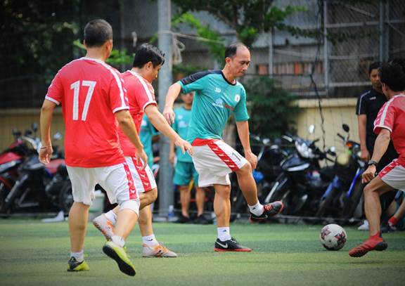 Các trận đấu diễn ra với không khí vui tươi, thể hiện tinh thần fair play